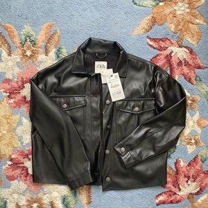 Zara Leather Shirt